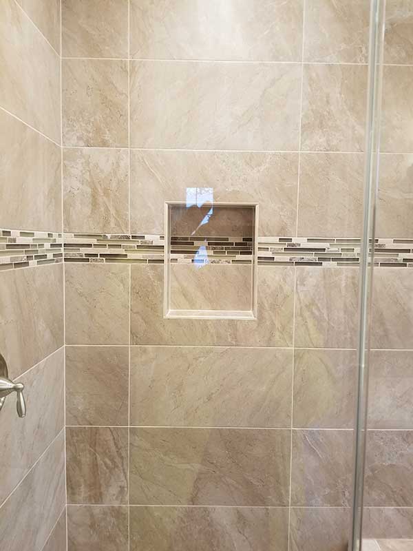 Mixed Glass Tile Installation